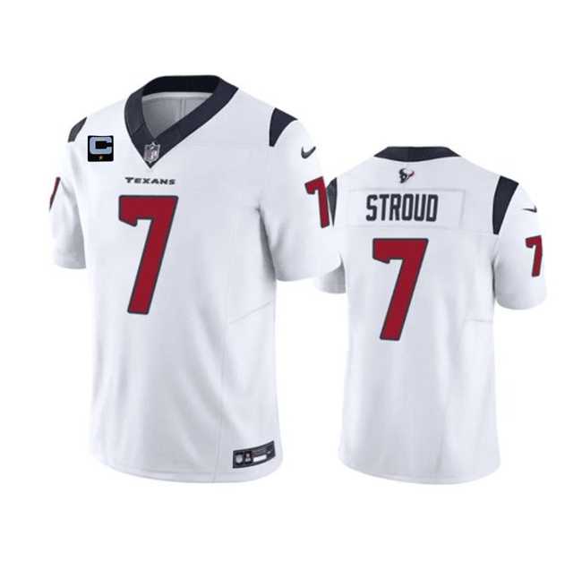 Men & Women & Youth Houston Texans #7 C.J. Stroud White 2023 F.U.S.E. With 1-Star C Patch Vapor Untouchable Limited Football Stitched Jersey->jacksonville jaguars->NFL Jersey